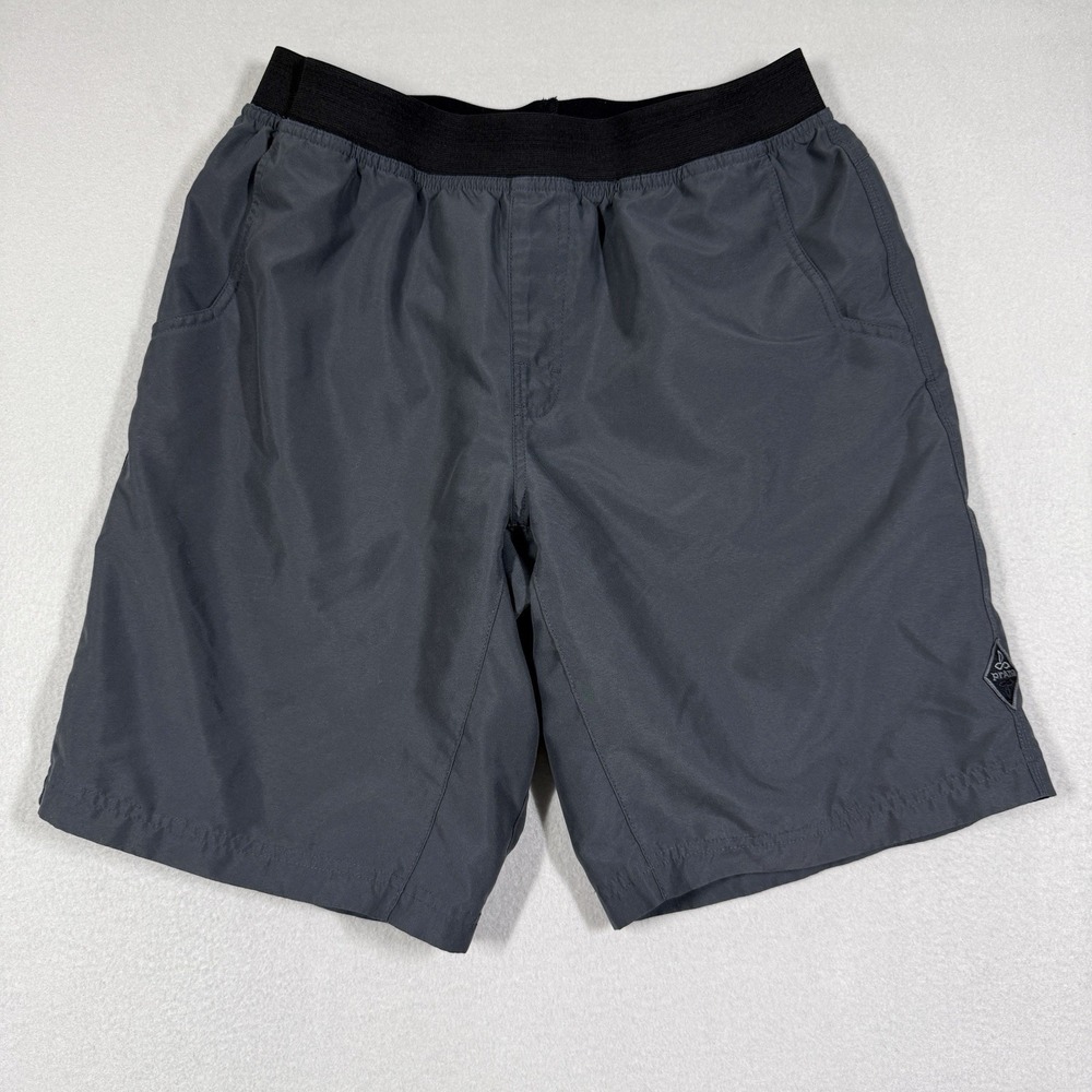 Prana Shorts Mens Large Mojo Short Performance Pull On Hiking Outdoor Grey
